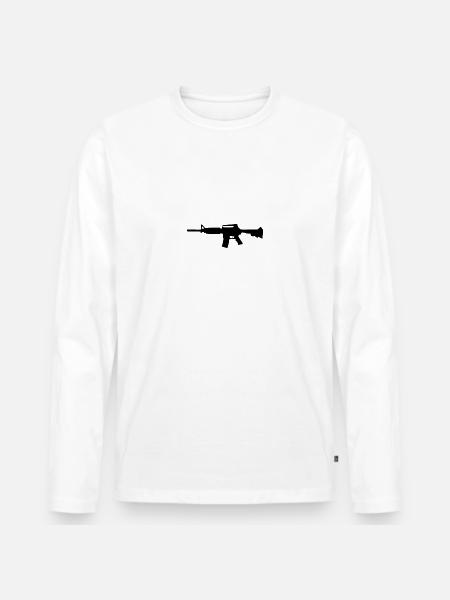 rifle 147354 640 - Men's Premium Organic Long Sleeve Shirt - white