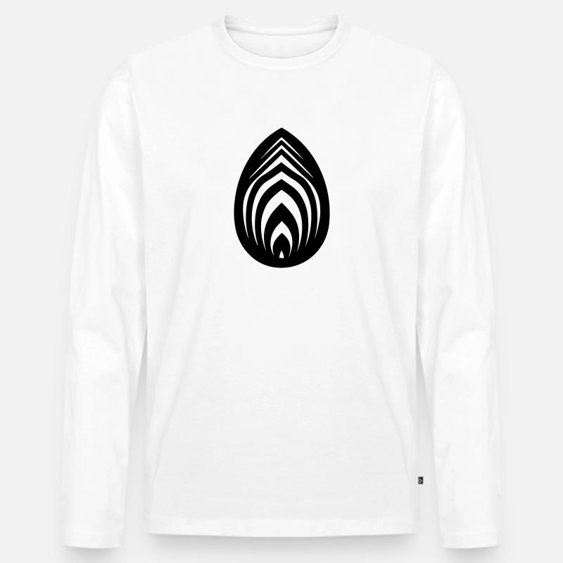 Ostereier - Männer Premium Bio Langarmshirt - Weiß