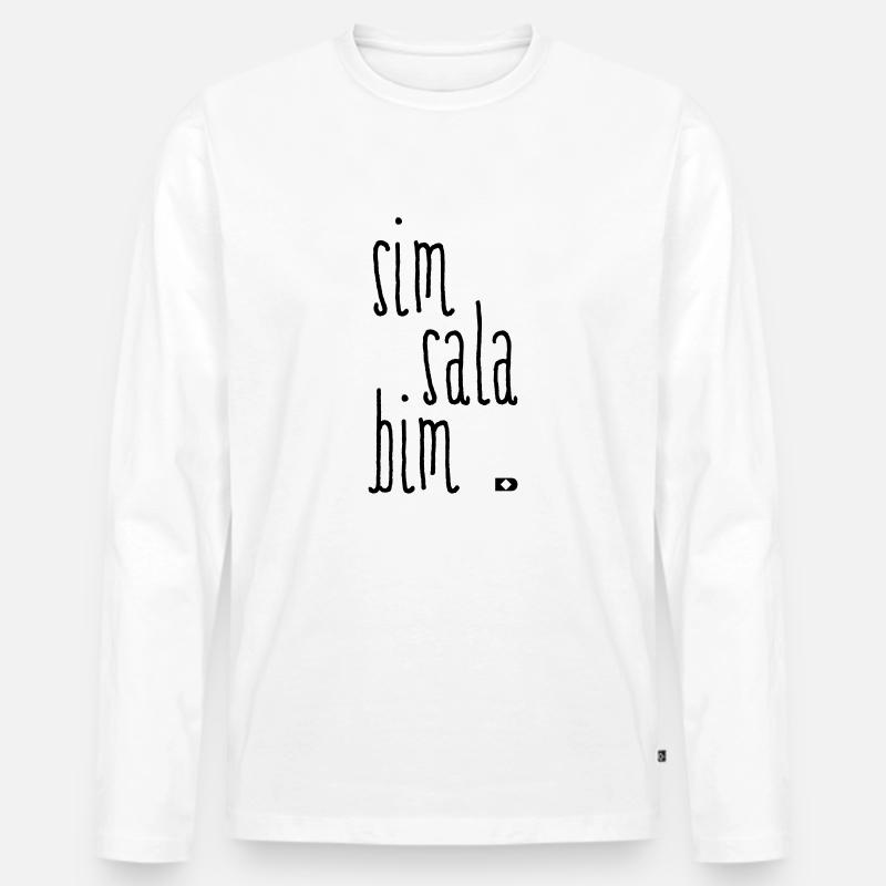 A-013 Simsalabim - Männer Premium Bio Langarmshirt - Weiß