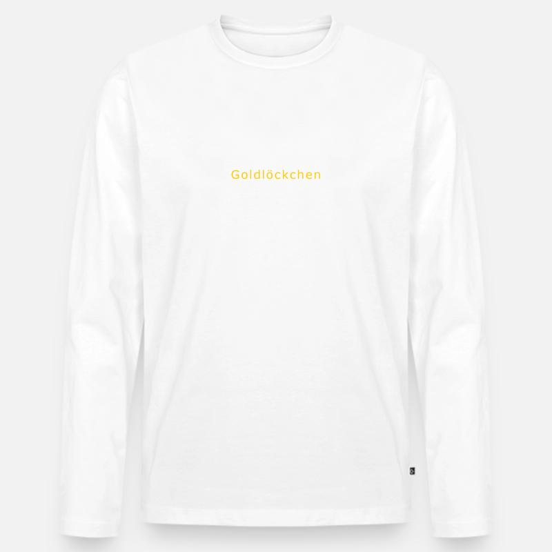 Goldloeckchen - Männer Premium Bio Langarmshirt - Weiß
