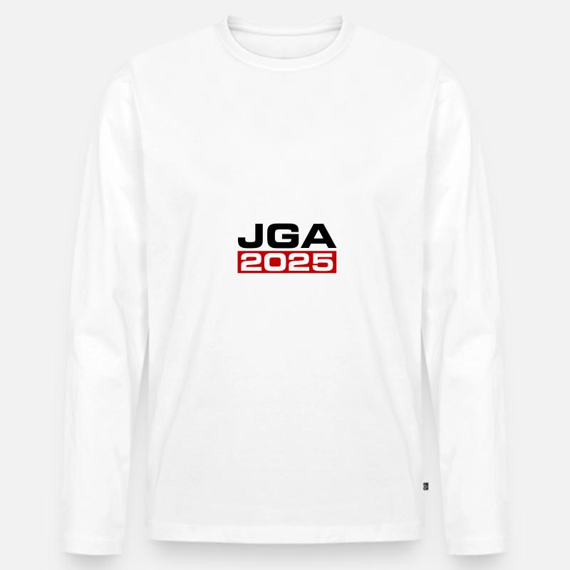 Jga 2025 - Männer Premium Bio Langarmshirt - Weiß