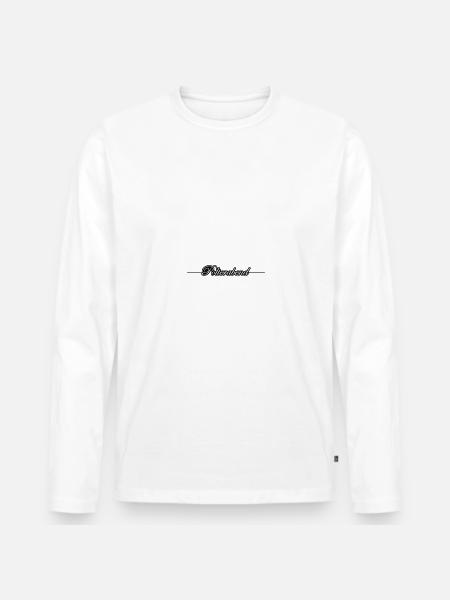 Polterabend - Männer Premium Bio Langarmshirt - Weiß