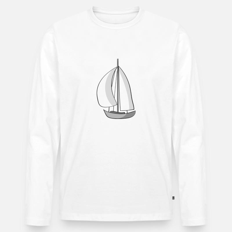 Segelboot - Männer Premium Bio Langarmshirt - undefined