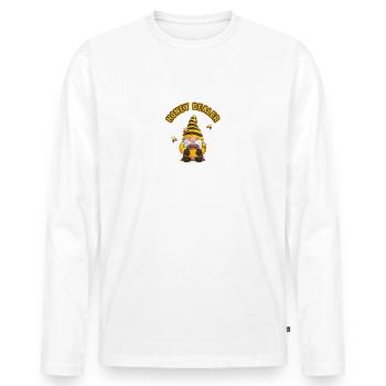 Marchand de miel Apiculteur Abeilles Abeilles mellifères Apiculture - T-shirt manches longues Premium bio Homme - blanc - Devant - Nico (187cm)