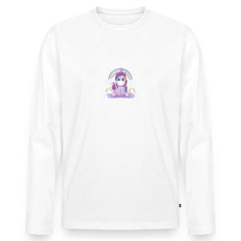 Team Braut Team Bride Junggesellinnenabschied JGA - Männer Premium Bio Langarmshirt - Weiß - Vorne - Nico (187cm)