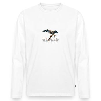 Drone Drones Drone Flight Drone Pilot - T-shirt manches longues Premium bio Homme - blanc - Devant - Nico (187cm)