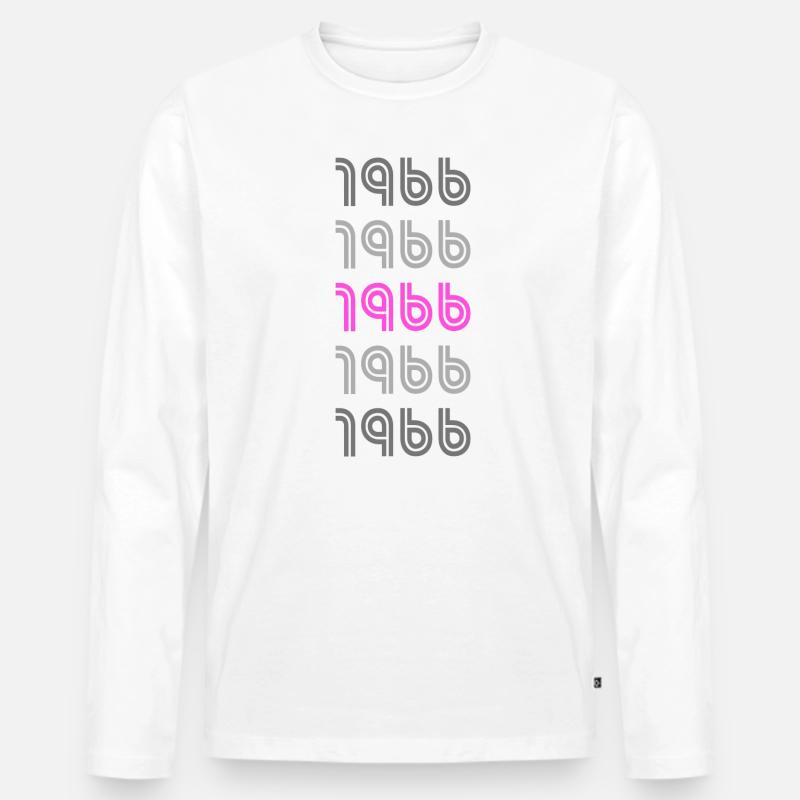 Retro Style Pink 1966 - Männer Premium Bio Langarmshirt - undefined