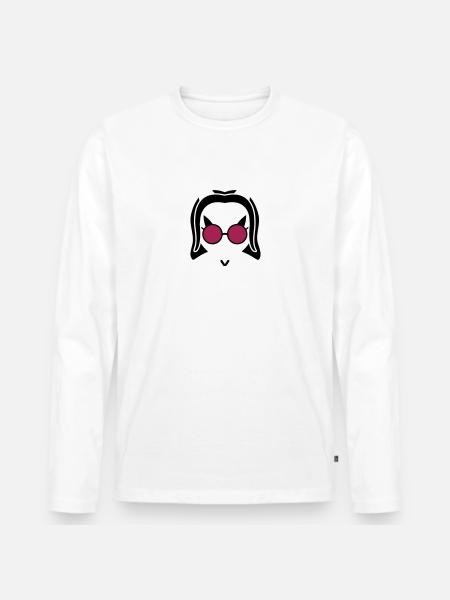 The Ekuroeil of Darkness - Men's Premium Organic Long Sleeve Shirt - white