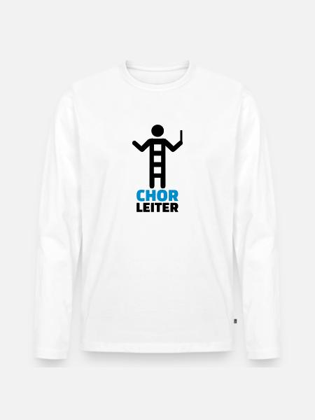 Choir - Men's Premium Organic Long Sleeve Shirt - white