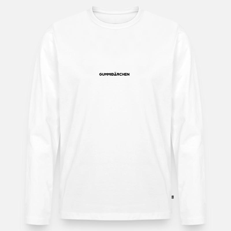 Gummibärchen - Männer Premium Bio Langarmshirt - Weiß