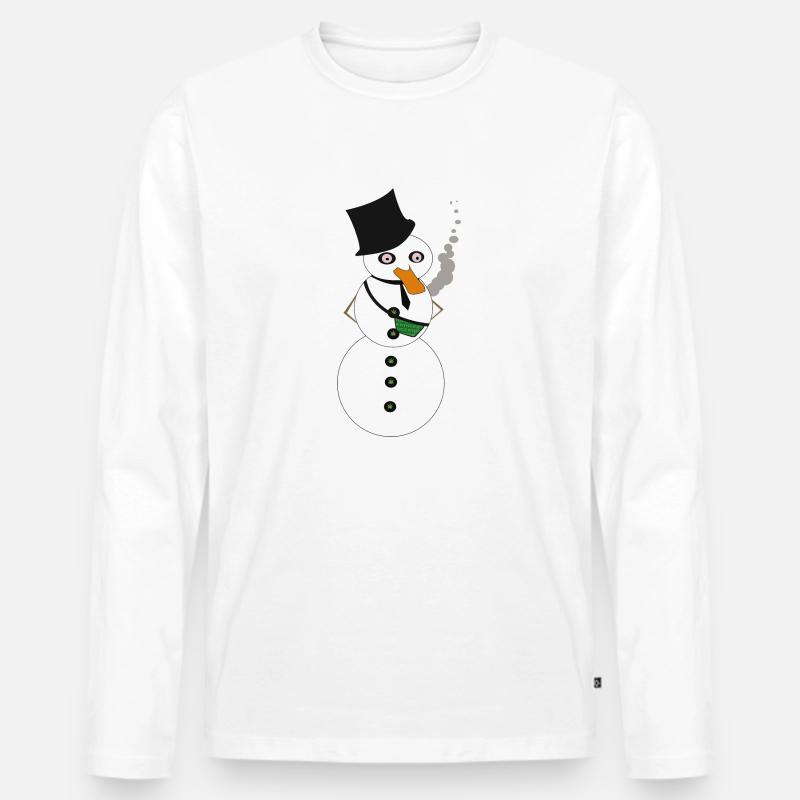 Stoneman - Männer Premium Bio Langarmshirt - Weiß