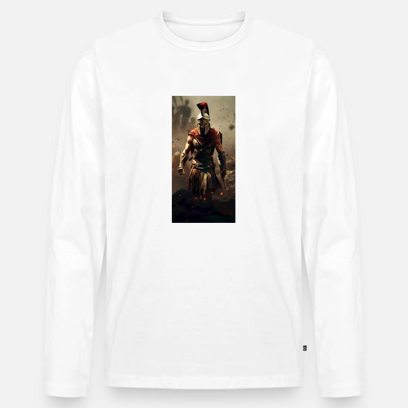 C9030EE5B3D974B0310754FB300ED40E - Männer Premium Bio Langarmshirt - Weiß