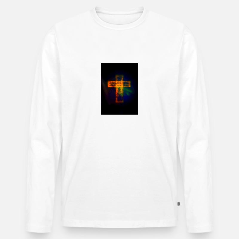 Magisch 01 - Männer Premium Bio Langarmshirt - Weiß