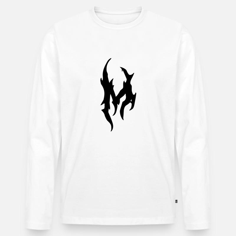 Mantigore M - Männer Premium Bio Langarmshirt - Weiß