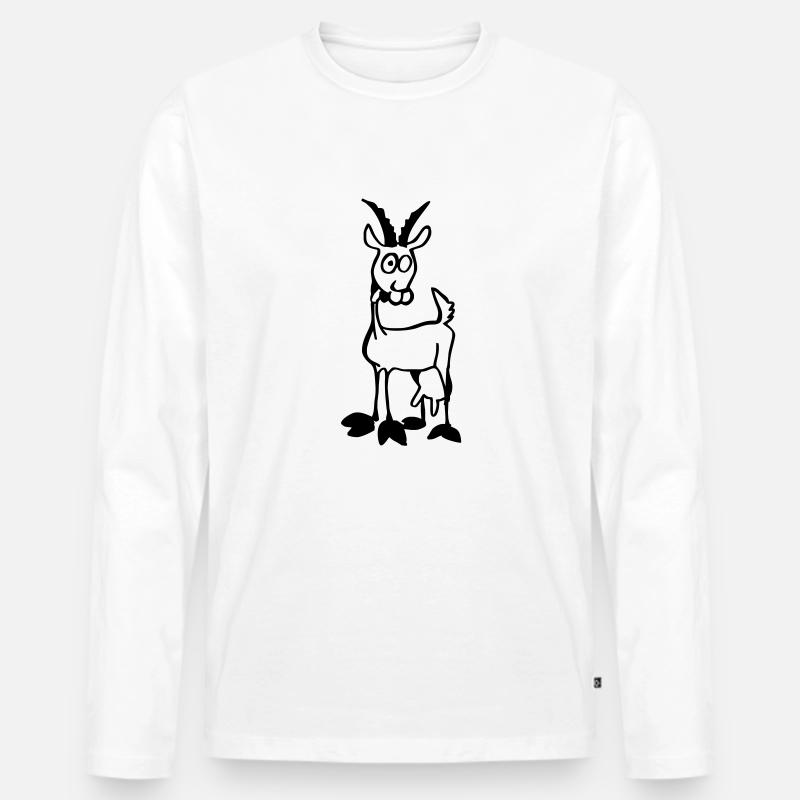 ged - Männer Premium Bio Langarmshirt - Weiß