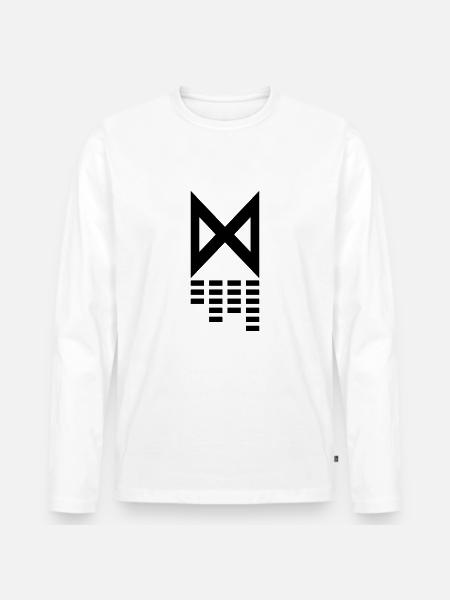Dianzu Logo full AI - Men's Premium Organic Long Sleeve Shirt - white