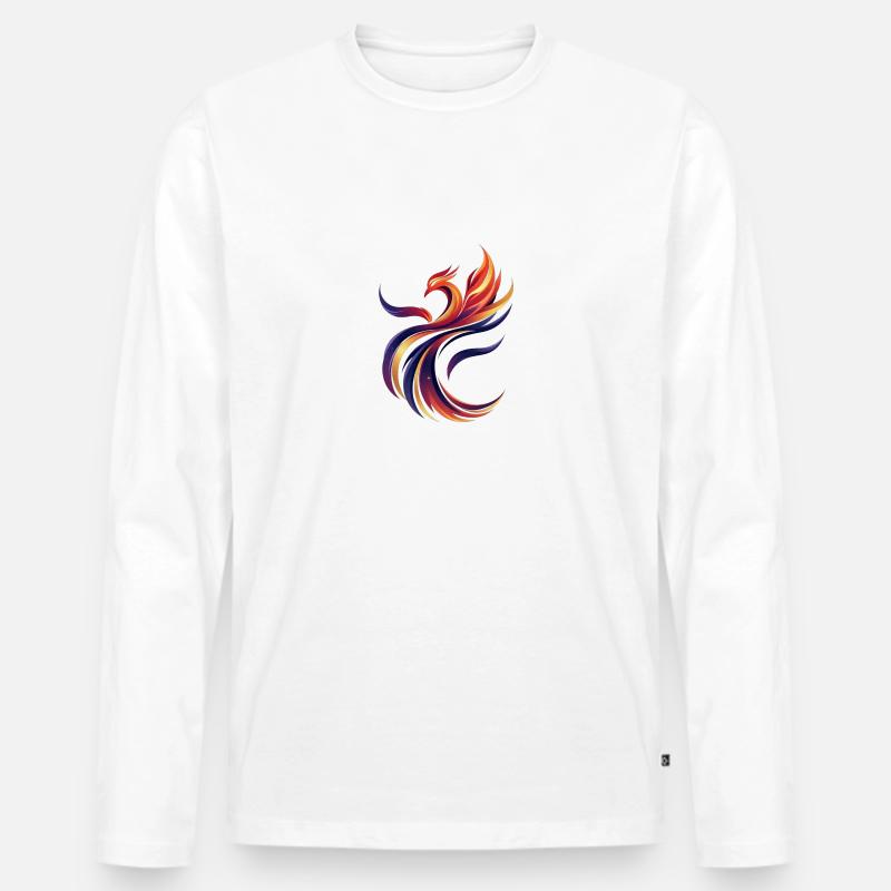 Phoenix - Männer Premium Bio Langarmshirt - Weiß
