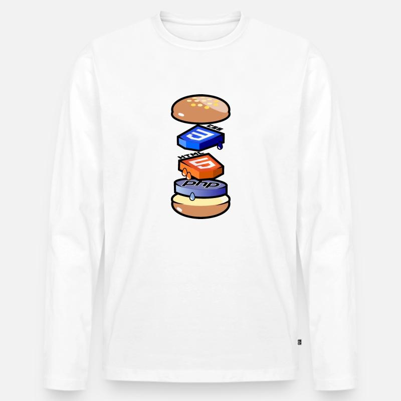 Computerprogrammierer in HTML, CSS und PHP Männer Premium Bio Langarmshirt