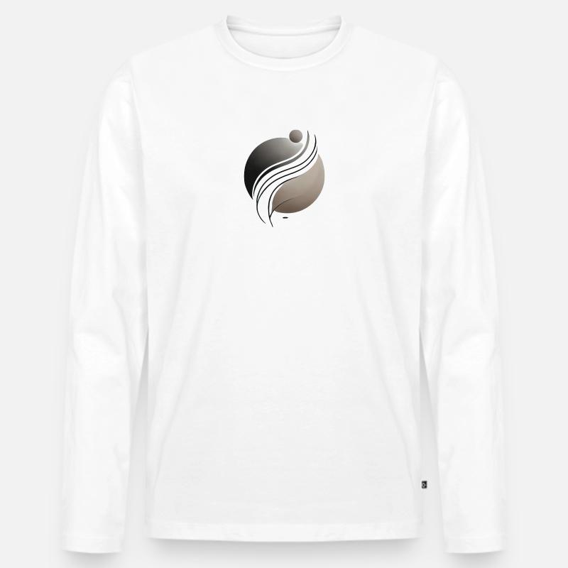 STOA SENECA - Männer Premium Bio Langarmshirt - Weiß