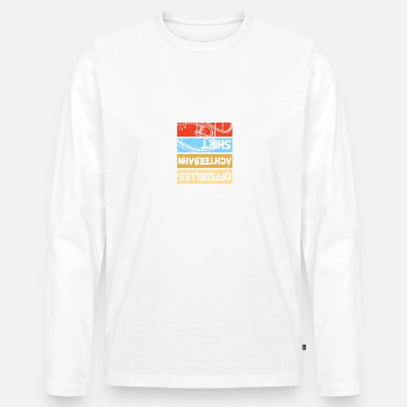 Achterbahn Freak Freizeitpark Rollercoaster - Männer Premium Bio Langarmshirt - undefined