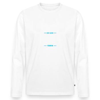 Mir reichts Freizeitpark Rollercoaster Achterbahn - Männer Premium Bio Langarmshirt - Weiß - Vorne - Nico (187cm)