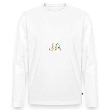 Gotcha Paintballspieler Paintball spielen - Männer Premium Bio Langarmshirt - Weiß - Vorne - Nico (187cm)