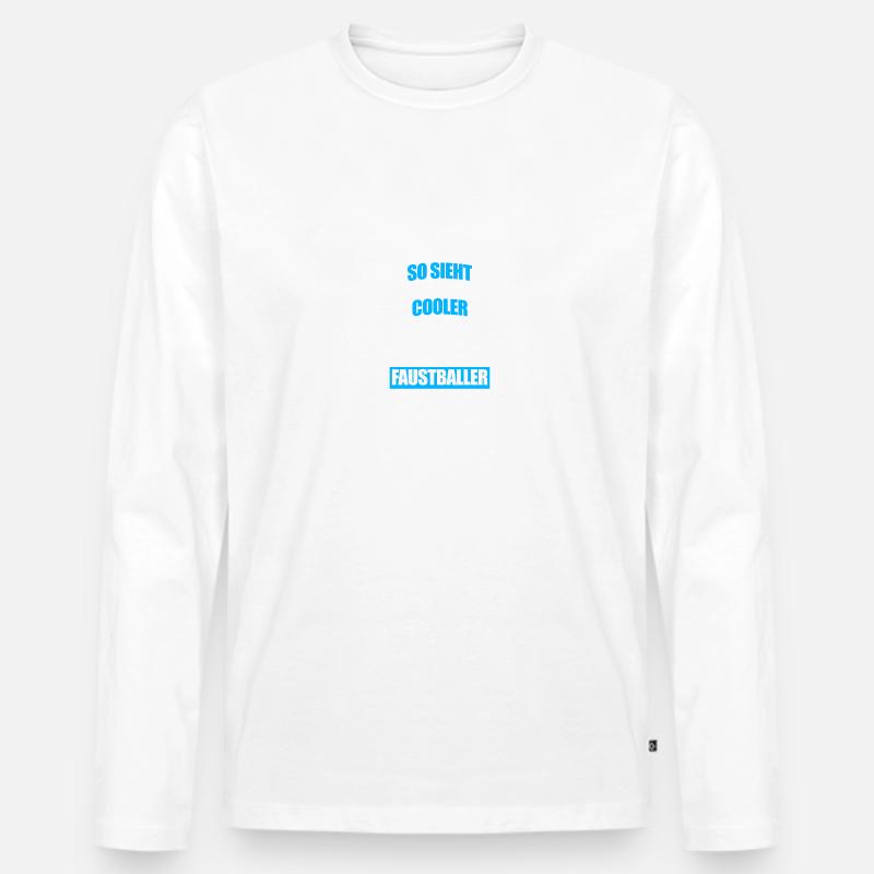 Faustball cooler Faustballer - Männer Premium Bio Langarmshirt - undefined