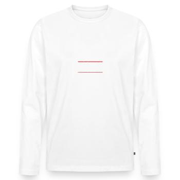 Verrückt sein Arbeit Humor Sarkasmus Ironie - Männer Premium Bio Langarmshirt - Weiß - Vorne - Nico (187cm)