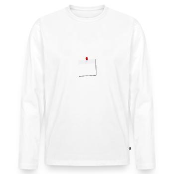 25th Birthday Born 1999 Birthday Gift - Men's Premium Organic Long Sleeve Shirt - white - Front - Nico (187cm)