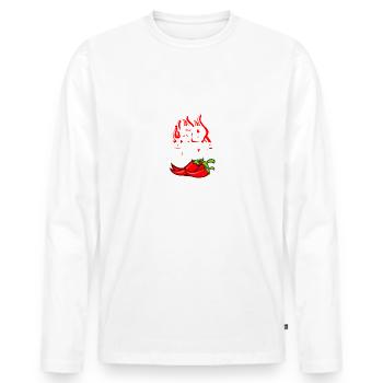 59e anniversaire Né en 1966 Cadeau d’anniversaire - T-shirt manches longues Premium bio Homme - blanc - Devant - Nico (187cm)