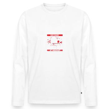 Sorry Ladies ich habe bereits pläne für heute Bier - Männer Premium Bio Langarmshirt - Weiß - Vorne - Nico (187cm)