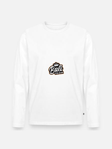 Bali Team - Men's Premium Organic Long Sleeve Shirt - white