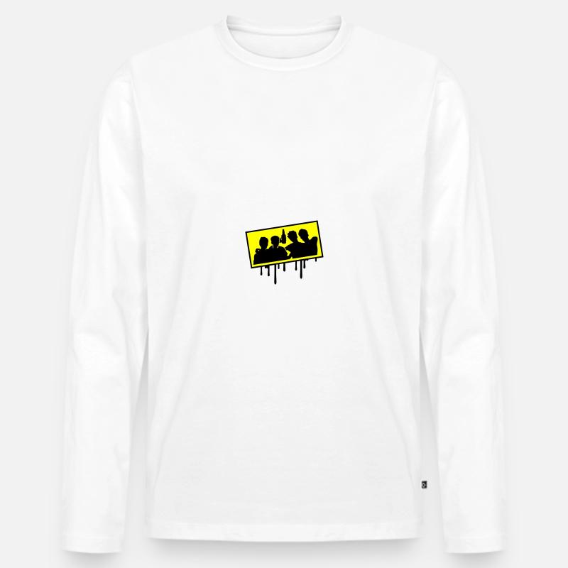 Junggesellen Party Team - Männer Premium Bio Langarmshirt - Weiß