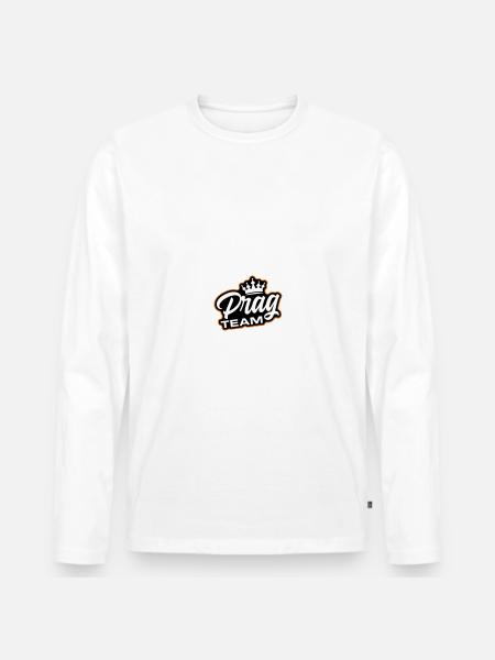 Prague Team - Men's Premium Organic Long Sleeve Shirt - white