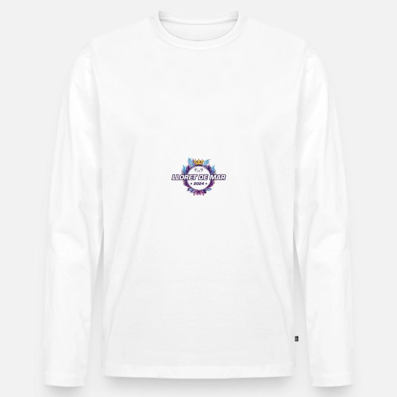 Lloret De Mar 2024 - Männer Premium Bio Langarmshirt - Weiß