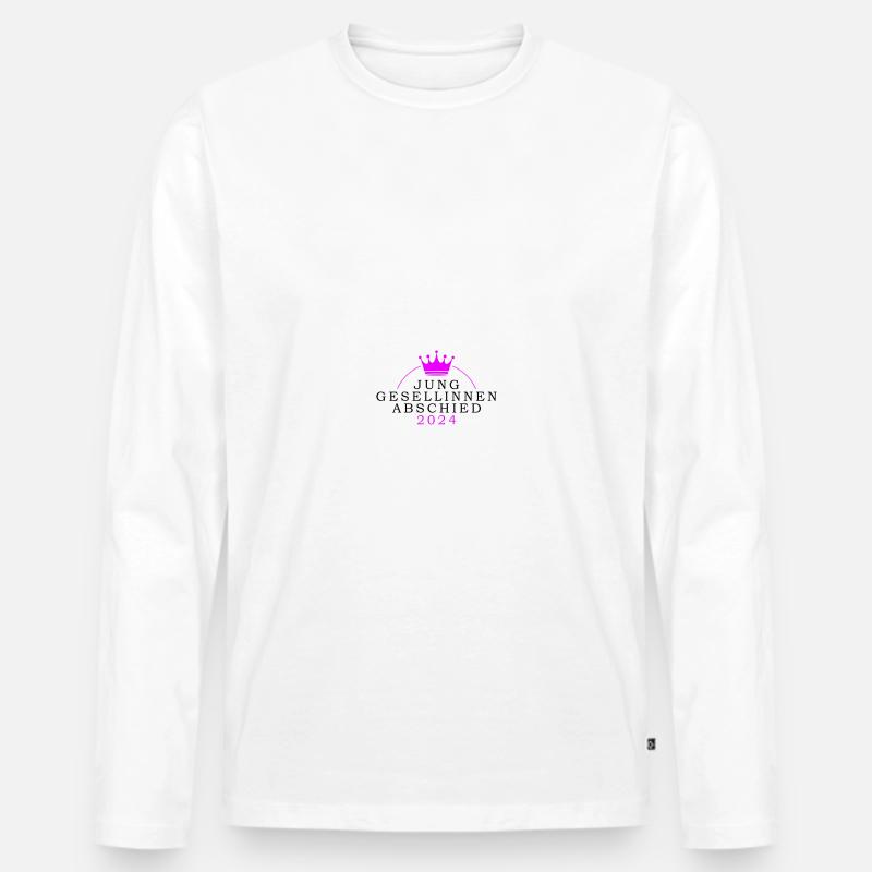 Junggesellinnenabschied 2024 Jga - Männer Premium Bio Langarmshirt - Weiß