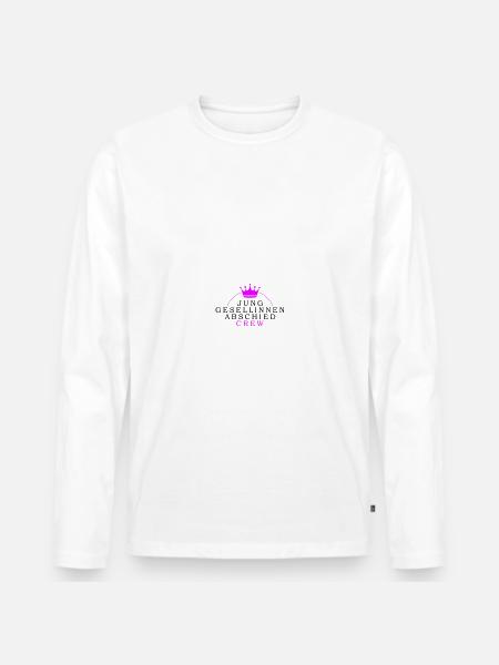 Hen Party Crew Hen - Men's Premium Organic Long Sleeve Shirt - white