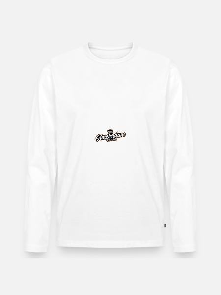 Amsterdam Team - Men's Premium Organic Long Sleeve Shirt - white