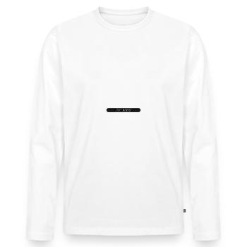 Staff Member - Men's Premium Organic Long Sleeve Shirt - white - Front - Nico (187cm)