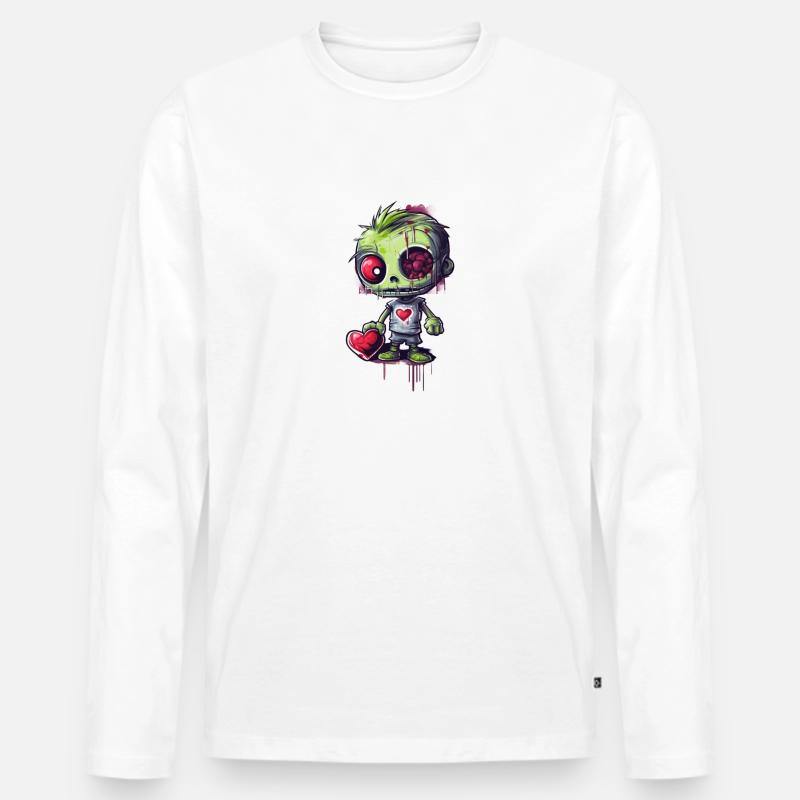 für immer deins - Männer Premium Bio Langarmshirt - Weiß