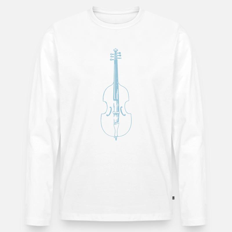 gambe6 2 - Männer Premium Bio Langarmshirt - Weiß