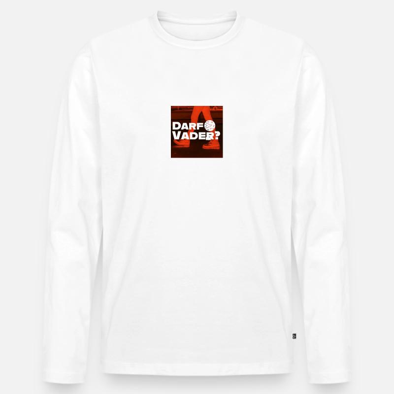 Darth Vader lustige Geschenkidee. - Männer Premium Bio Langarmshirt - Weiß