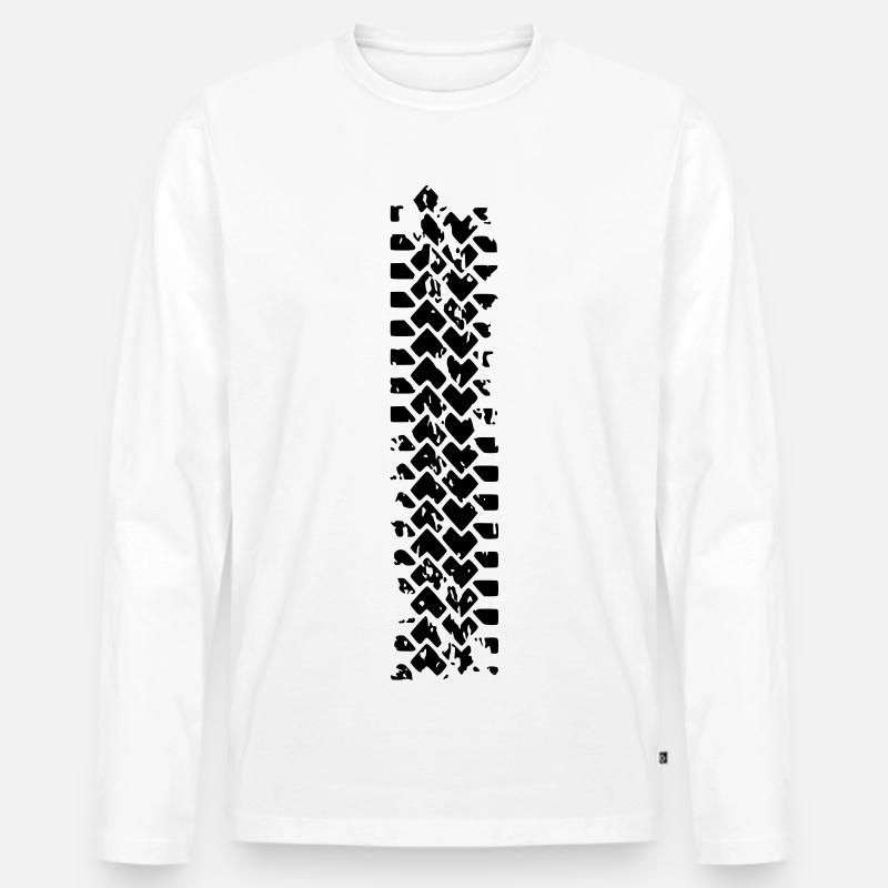Brennen, um ein Wild sein - Männer Premium Bio Langarmshirt - Weiß