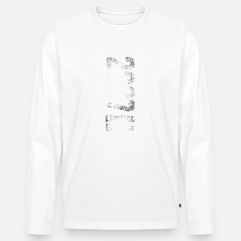 2007 Limited Edition - Männer Premium Bio Langarmshirt - Weiß