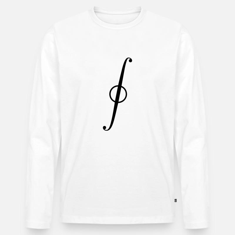 Kurvenintegral - Männer Premium Bio Langarmshirt - Weiß
