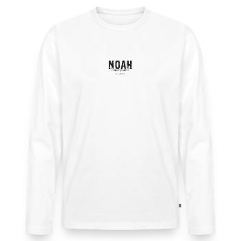 NOAH une légende. - T-shirt manches longues Premium bio Homme - blanc - Devant - Nico (187cm)