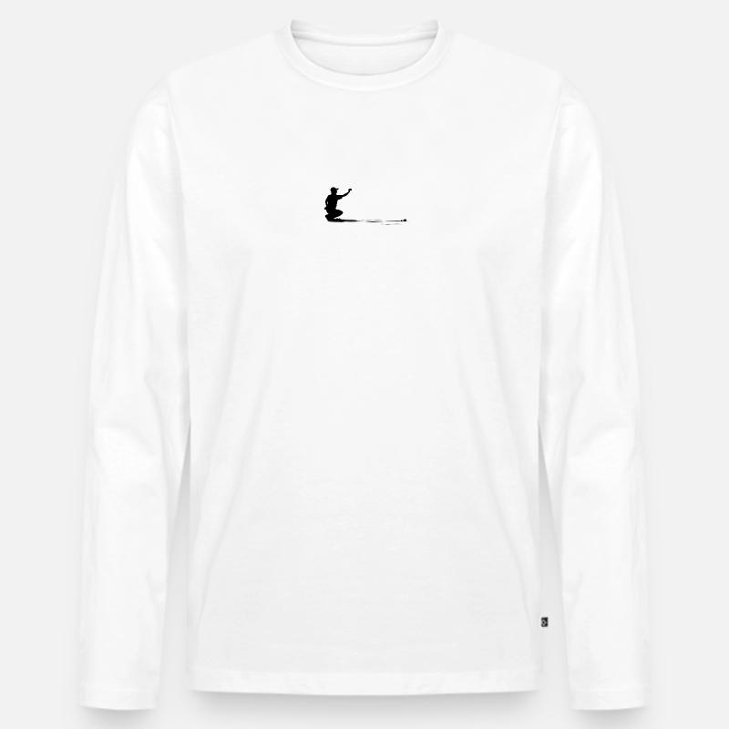PETANQUE - Männer Premium Bio Langarmshirt - Weiß