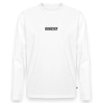Dubstep - T-shirt manches longues Premium bio Homme - blanc - Devant - Nico (187cm)