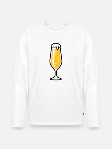 XLustig Fun - Men's Premium Organic Long Sleeve Shirt - white