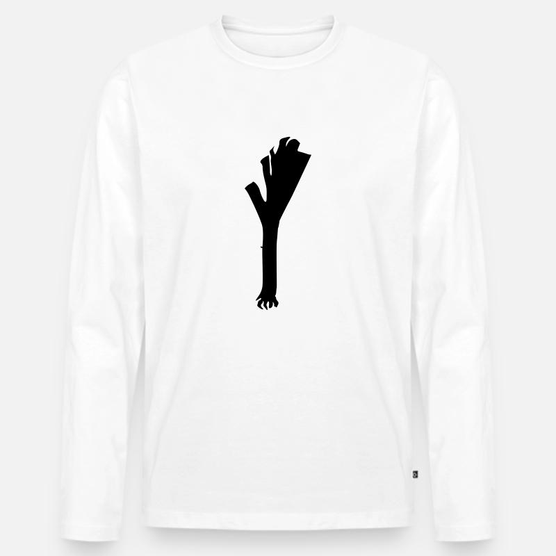 Cool Lauch - Männer Premium Bio Langarmshirt - Weiß